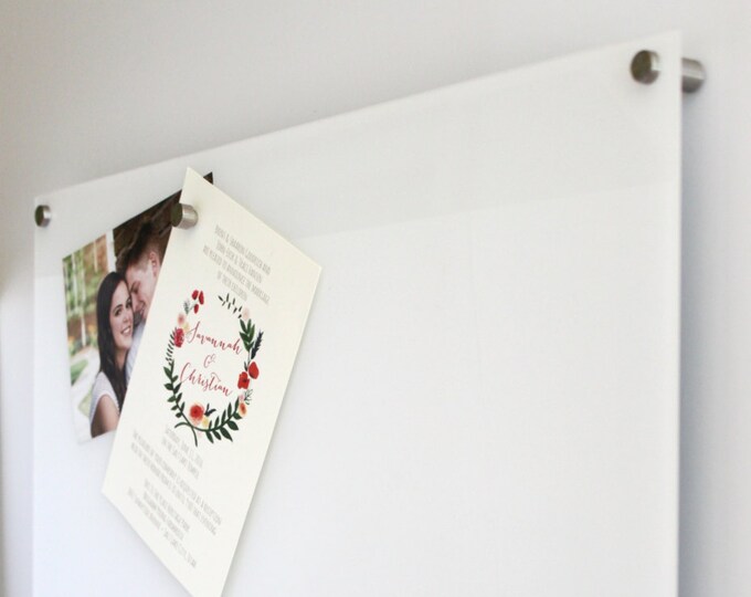 Dry Erase Memo Board NEW Floating Plexiglass and All Etsy