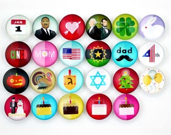 Beautiful Holiday Magnets | New Year's Day | MLK Jr  | Valentine's | St. Patricks | Easter | Juneteenth |4th of July | Halloween | Christmas