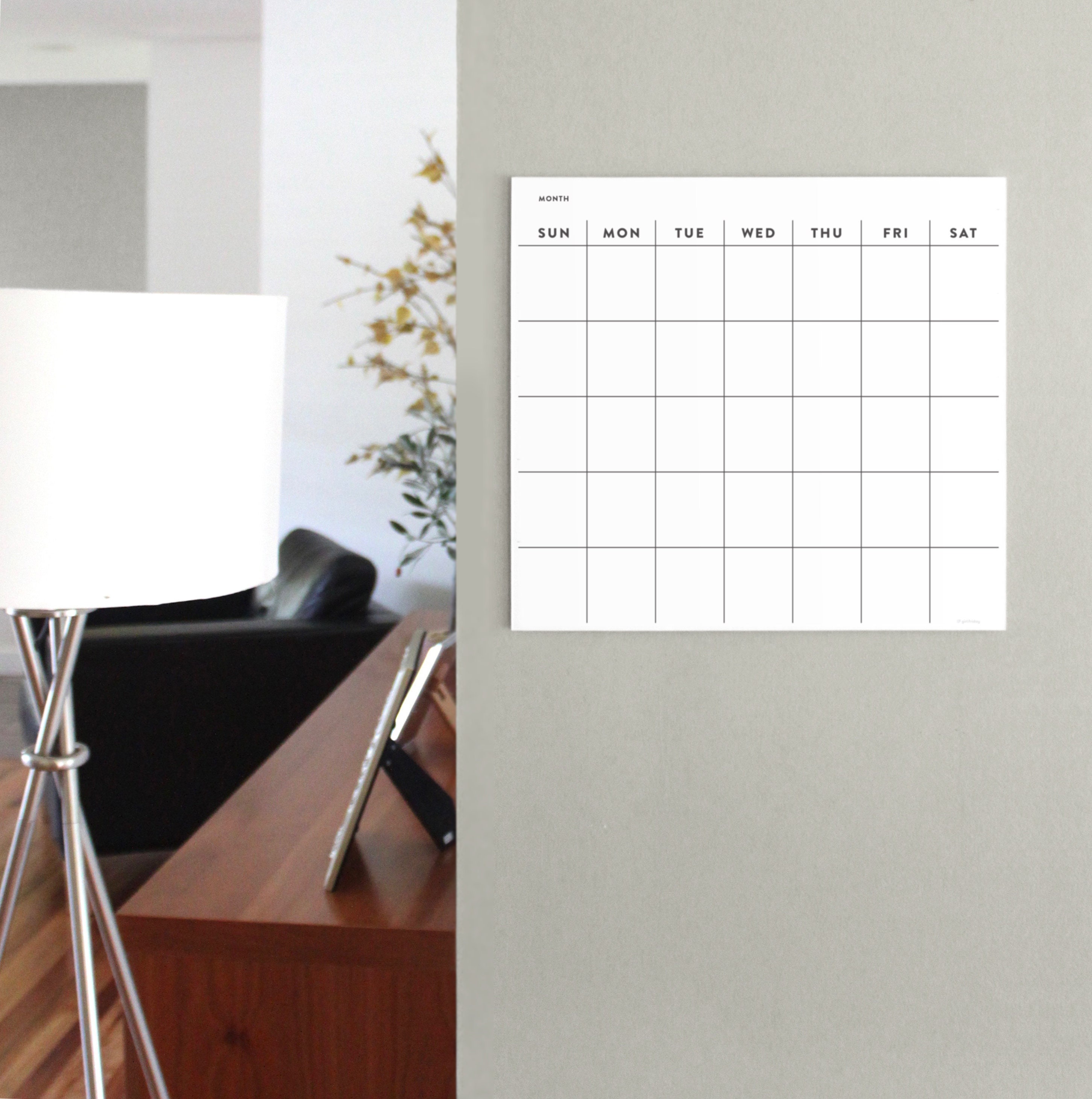 Large Dry Erase Wall Calendar 48 X 74 Undated Blank Reusable Yearly  Calendar Giant Whiteboard Year Poster Laminated Office 