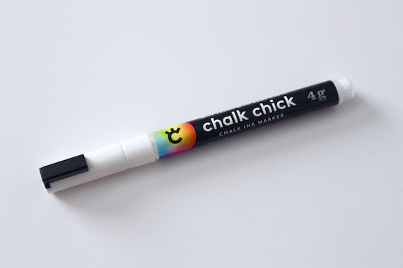 Buy White Fine Tip Chalk Ink Marker Clear Acrylic Dry Erase Pen