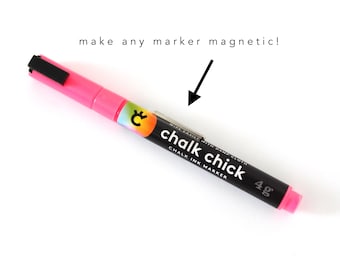 Magnetic Pen Holder | Make Any Marker Magnetic | Creative Desk Organizer | Reusable Clip | Unique Office Gift | Functional & Stylish