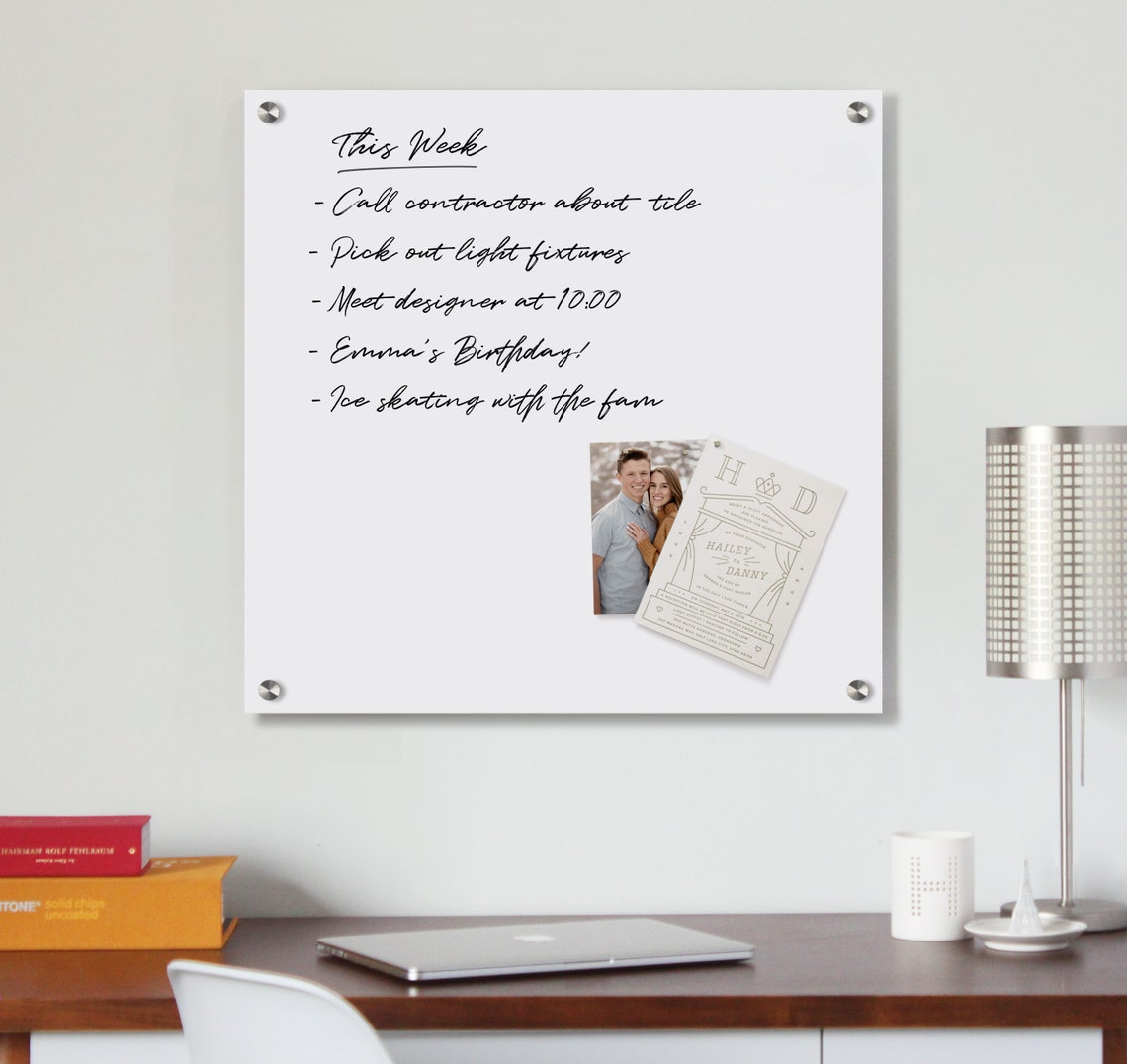 Acrylic Memo Board Lucite Board Dry Erase Board Etsy