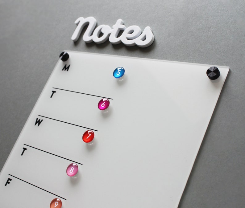 Memo Board Planner Weekly Planner Acrylic Fridge Etsy