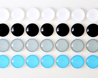 Extra Glass Magnets - Colorful Decorative Fridge Magnets | Unique Gift | Home & Office Decoration | Strong Hold and Durable