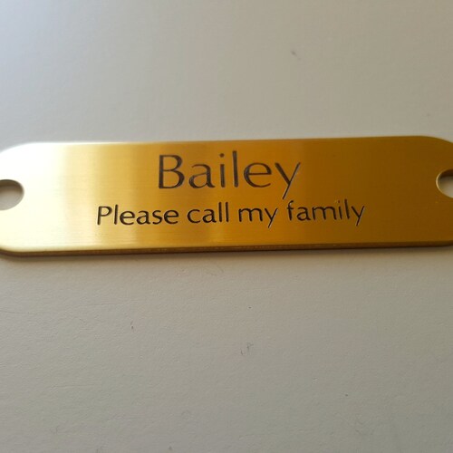 Personalized Brass Rivet Tags Collar Pet ID Tag Dog Tag Etsy