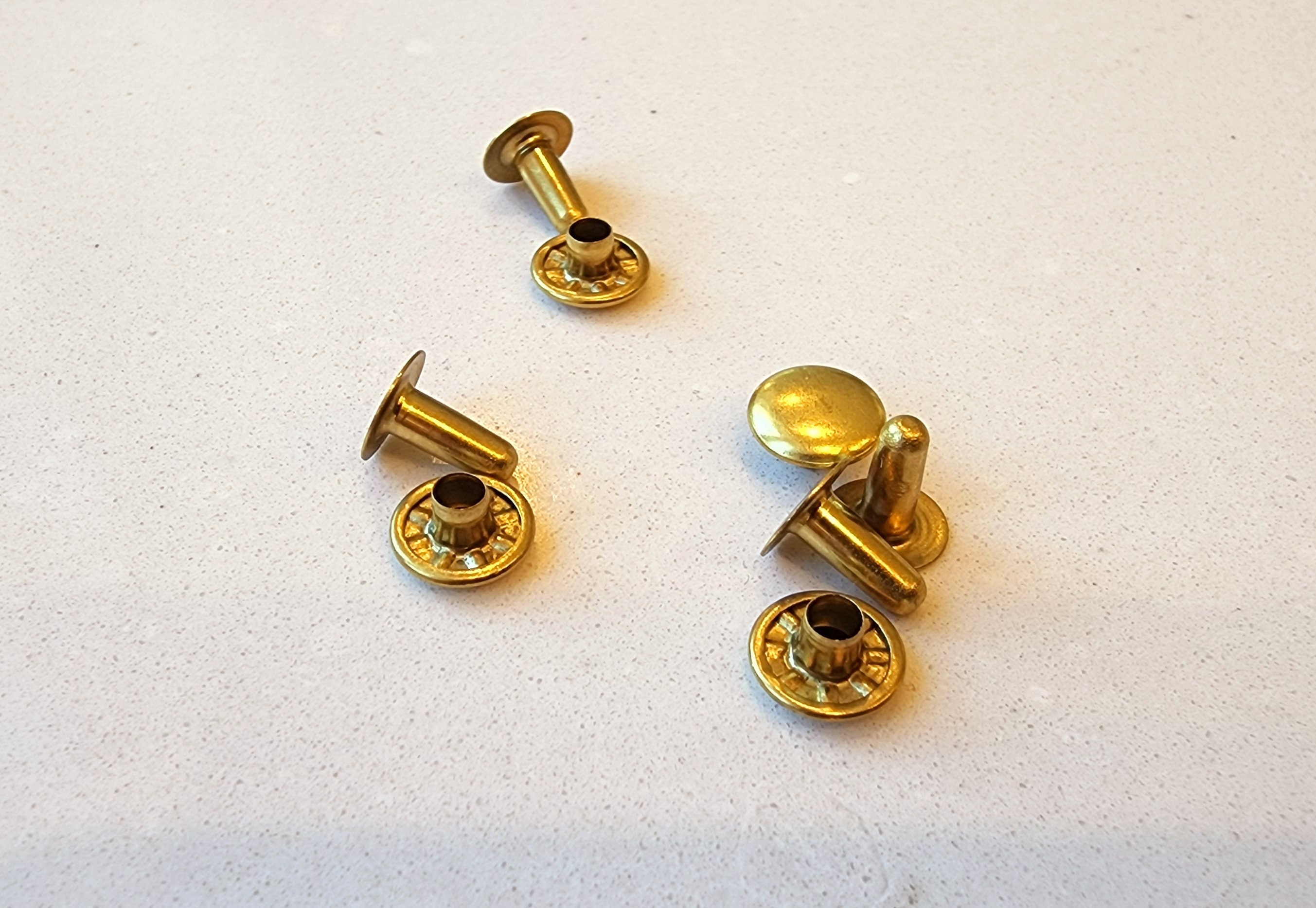 Louis Vuitton Lot of 4 - 8mm gold Snap Rivets For Replacement Parts  Authentic