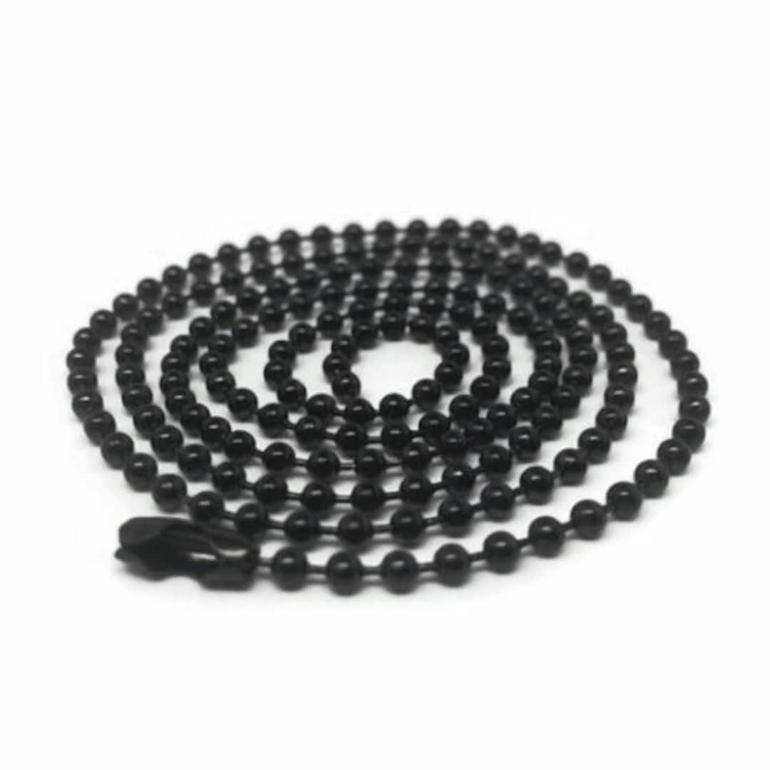 30 Inch Black Steel Ball Chain 2.4 Mm Military Spec for Army Dog Tag - Etsy
