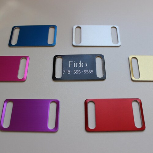 Pet Tags Large Slider Diamond Deep Engraved Pet ID Tags Etsy