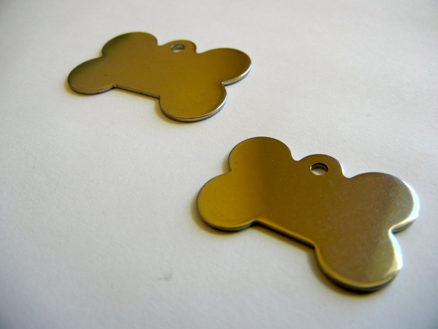 Stainless Steel Tags Diamond Deep Engraved Pet Id Tags Double Sided Tags<script async src=