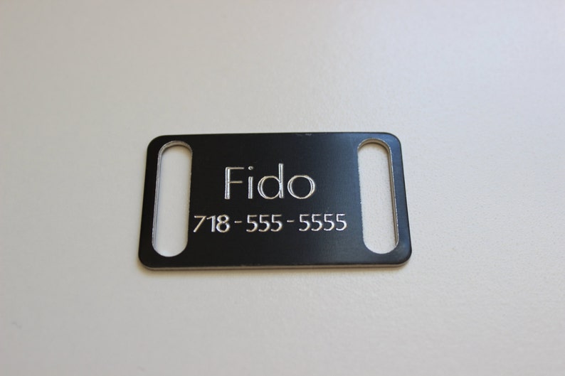 Pet Tags Large Slider Diamond Deep Engraved Pet ID Tags Etsy