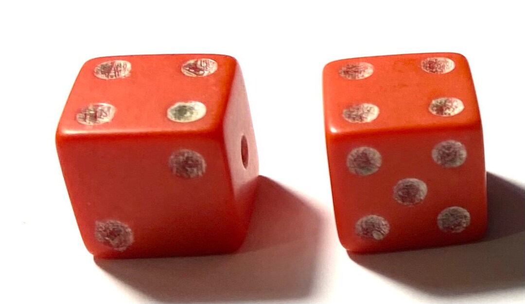 Vintage Bakelite Dice RARE 1 Pair Etsy