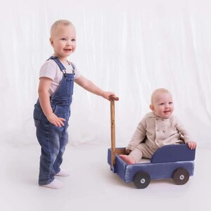 Rustic pull along trolly photo prop