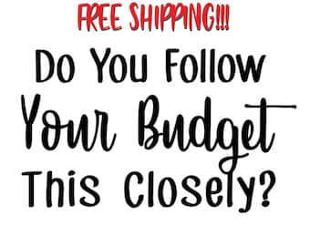 Do You Follow Your Budget This Closely Debt Free Decal Bumper Sticker - Dave Ramsey