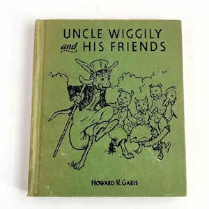 UNCLE WIGGLY and Friends BOOK, 1955 Rabbits, Children&#39;s Books, Howard Garis, Mid Century Kid&#39;s Reading, Funny Animal Stories, Woodland
