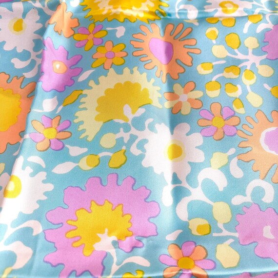 ADELE SIMPSON SCARF, Silk Rolled Edge, Colorful F… - image 5