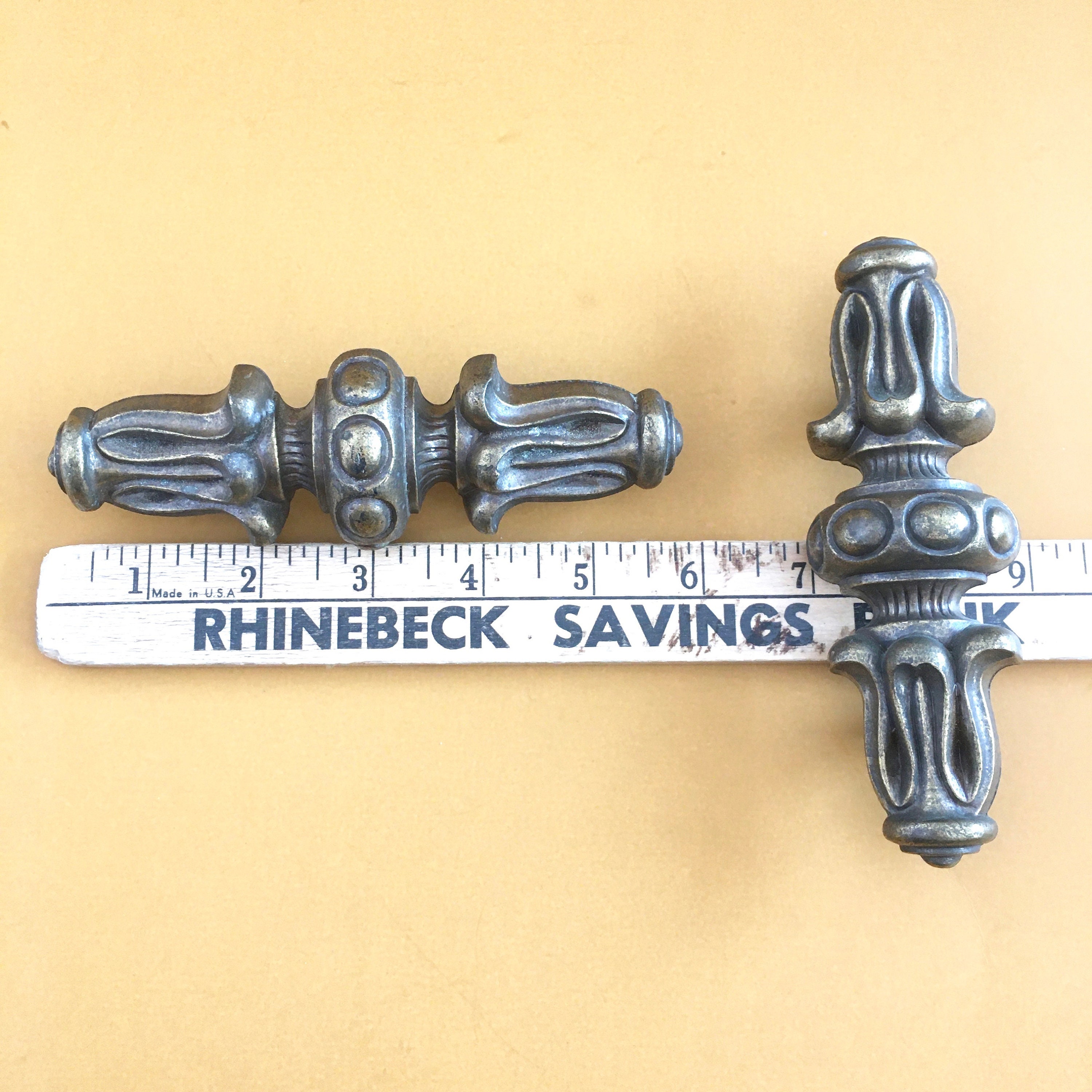 Vintage Drawer Pulls Hollywood Regency Large Pulls Etsy