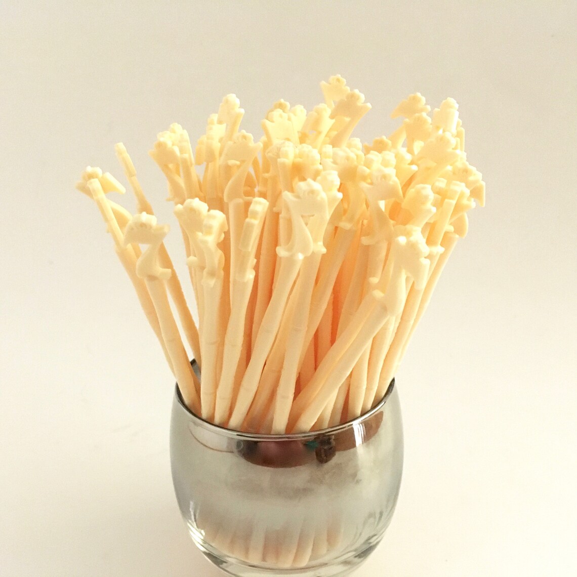 Bamboo Swizzle Sticks Faux Bamboo Plastic Cocktail Stirrers Etsy