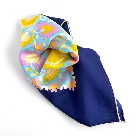 ADELE SIMPSON SCARF, Silk Rolled Edge, Colorful F… - image 8