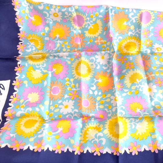 ADELE SIMPSON SCARF, Silk Rolled Edge, Colorful F… - image 7