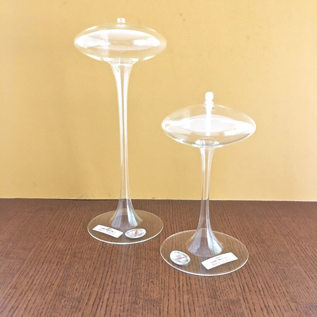 SATELLITE GLASS CANDLES, Firelight Glass, Oil Candlestick Lamps, Atomic