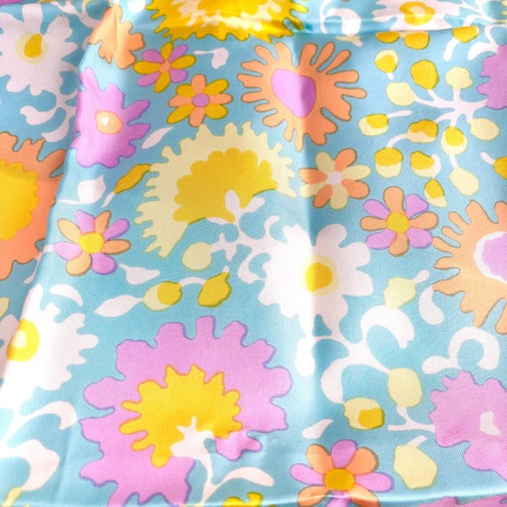 ADELE SIMPSON SCARF, Silk Rolled Edge, Colorful F… - image 6