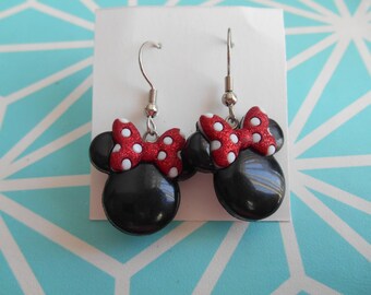 Gemstar Jewellery Pure 925 Silver 14k Yellow Gold Filled Minnie Mouse Bow Earrings With Round Red Garnet Gemstar Jewellery Pure 925 Silver 14k Yellow Gold Filled Minnie Mouse Bow Earrings With Round Red Garnet
