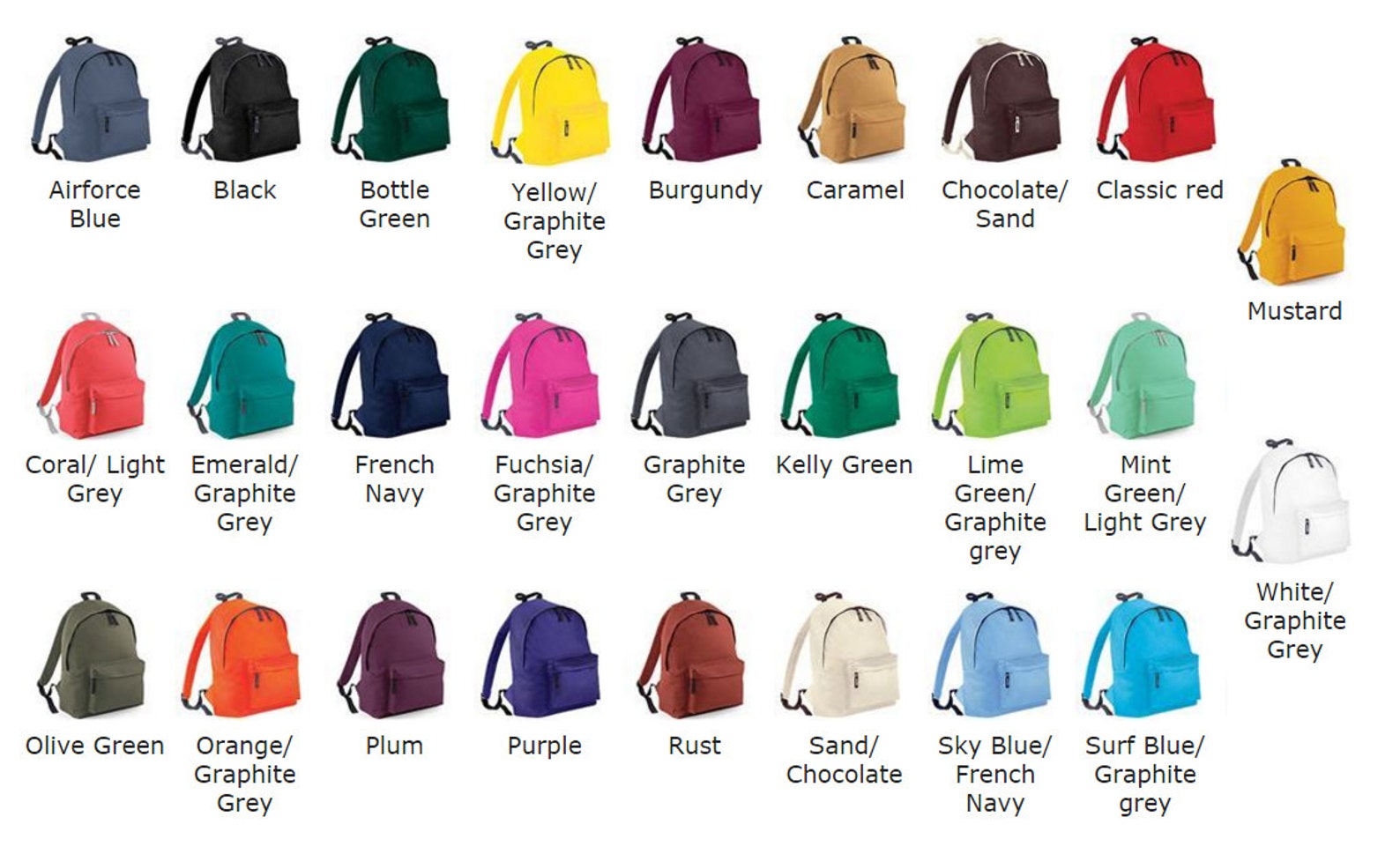 Personalised School Bags with ANY NAME & YEAR Etsy