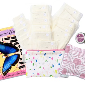 Moonflower First Period Kit, First Period Gift, Survival Kit for Tweens