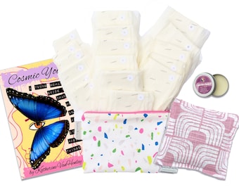Moonflower First Period Kit, First Period Gift, Survival Kit for Tweens