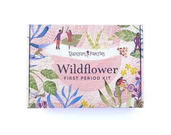 Wildflower First Period Kit, First Period Gift, Survival Kit for Tweens
