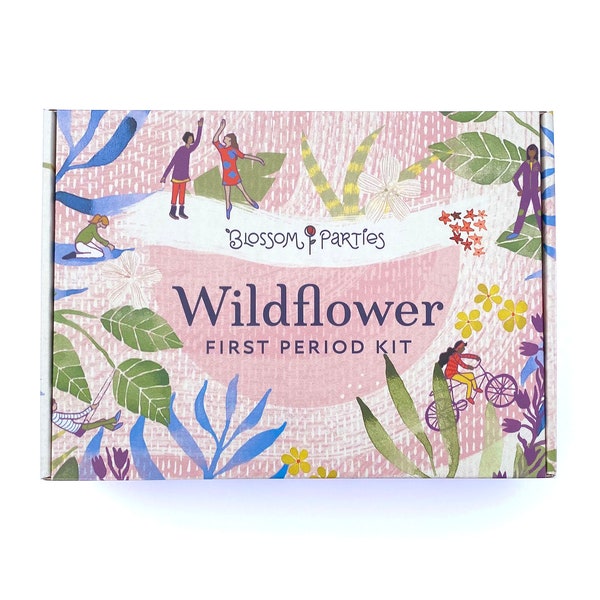 Wildflower First Period Kit, First Period Gift, Survival Kit for Tweens