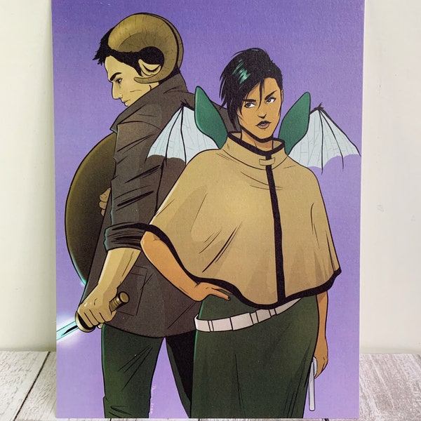 Saga Comic Art Prints: Marko, Alana, Hazel (5x7)