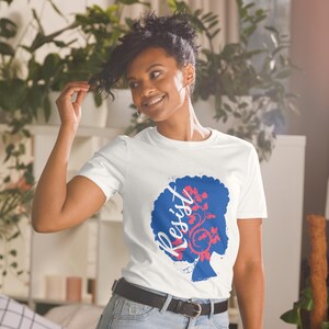 Resist Short-Sleeve Unisex T-Shirt • Social Justice • Strong Latina • BLM