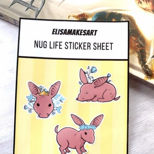 Nug Life Sticker Sheet • Vinyl Sticker Set • Dragon Age • 4x5