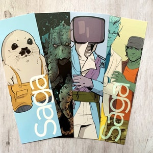 Comic Book Art Bookmarks Bundle: Gift for Book Lover