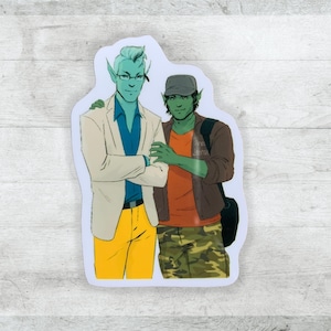 Saga Comic •  Upsher & Doff • Die Cut Vinyl Sticker • Comic Art • Weather and Waterproof