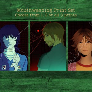 Mouthwashing Art Print – Indie Horror Game Fan Art, Creepy Cute Gamer Decor