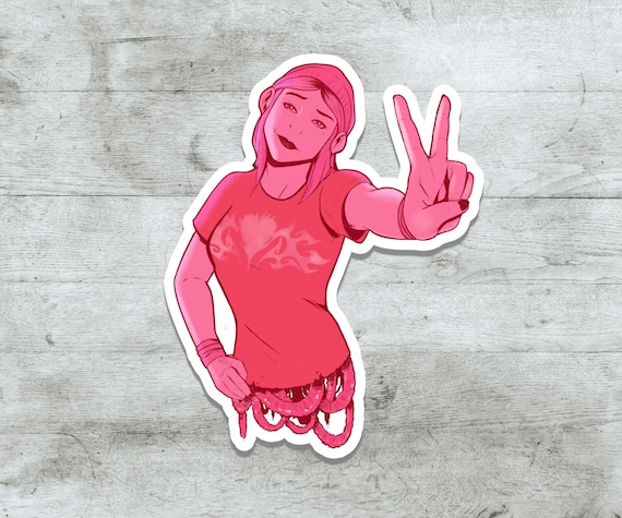 Saga Comic • Izabel • Die Cut •  White Vinyl Sticker • Comics Art Sticker • Weather and Waterproof