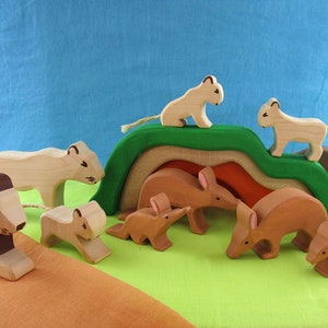 DIY / e-book / patterns / plans for 12 different wooden figures: lion, aardvark, ostrich, cave ...