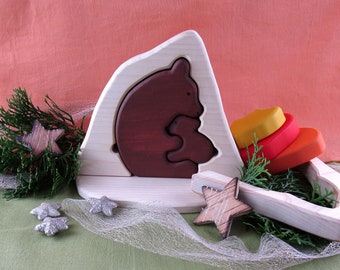 DIY / e-book / patterns / plans for 2 polar bears / brown bears in their cave (3d puzzle)