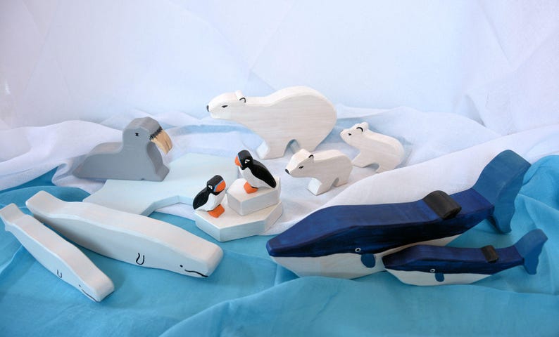 beluga puffin ... walrus DIY e-book patterns plans for 12 different wooden figures: whale