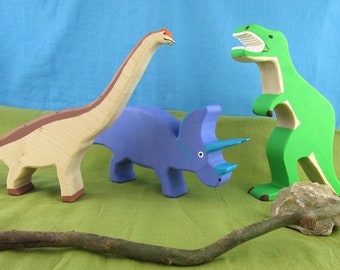 DIY / e-book / patterns / plans for 5 different wooden dinosaurs: T-Rex, Triceratops and Brachiosaurus