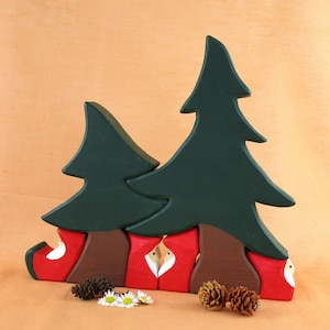 DIY / e-book / patterns / plans for 4 forest gnomes and 2 fir trees (puzzle, gnomes, dwarf, dwarves)