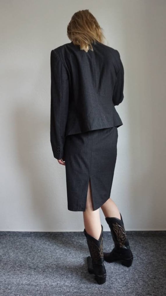 Vintage Armani Pinstripe Skirt Suit - Giorgio Arma