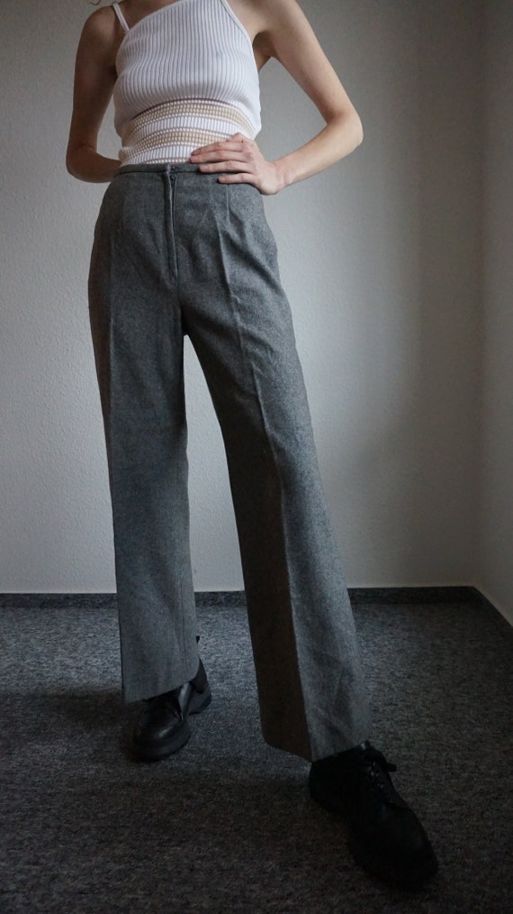70s Wool Flares - Flared Pants - Bell Bottoms - Wi
