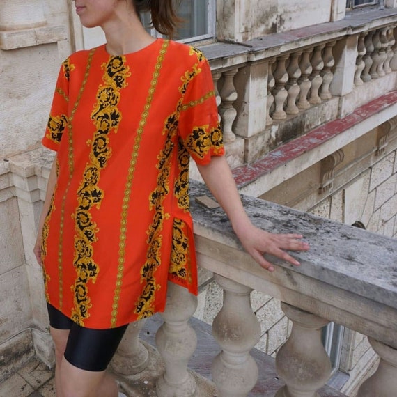 Vintage Blouse sewn of Versace fabric - Versace Si