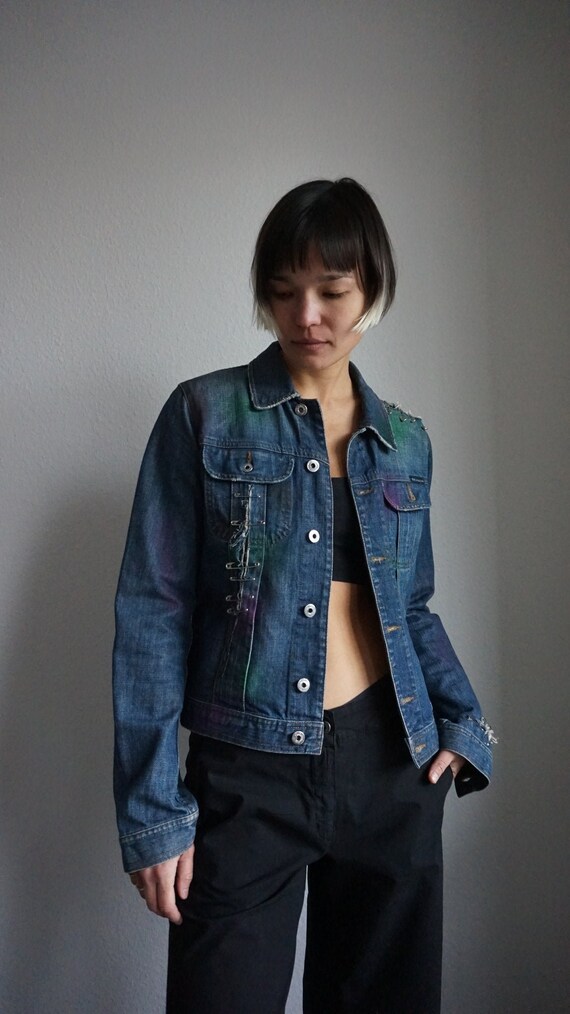 90s D\u0026G Denim Jacket Graffiti and 