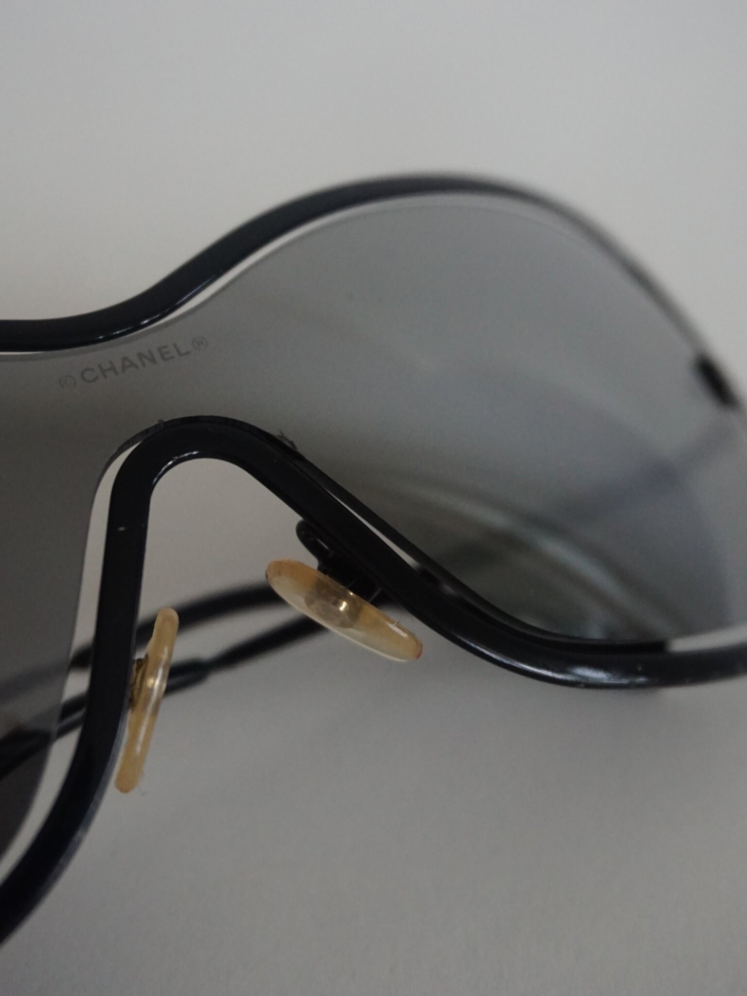 Y2k CHANEL Shield Sunglasses Vintage Chanel Sunglasses Etsy