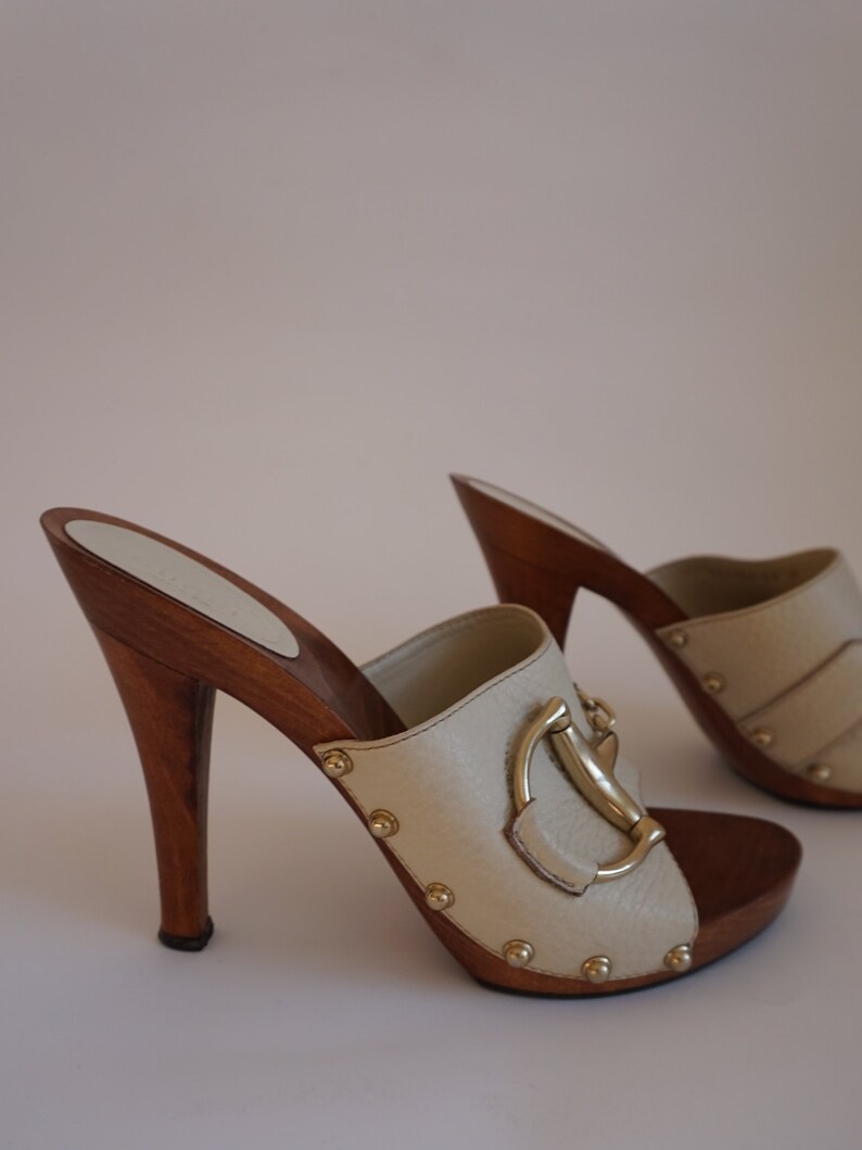 Y2k Gucci High Heels Horsebit Buckle Gucci Clogs Vintage Etsy