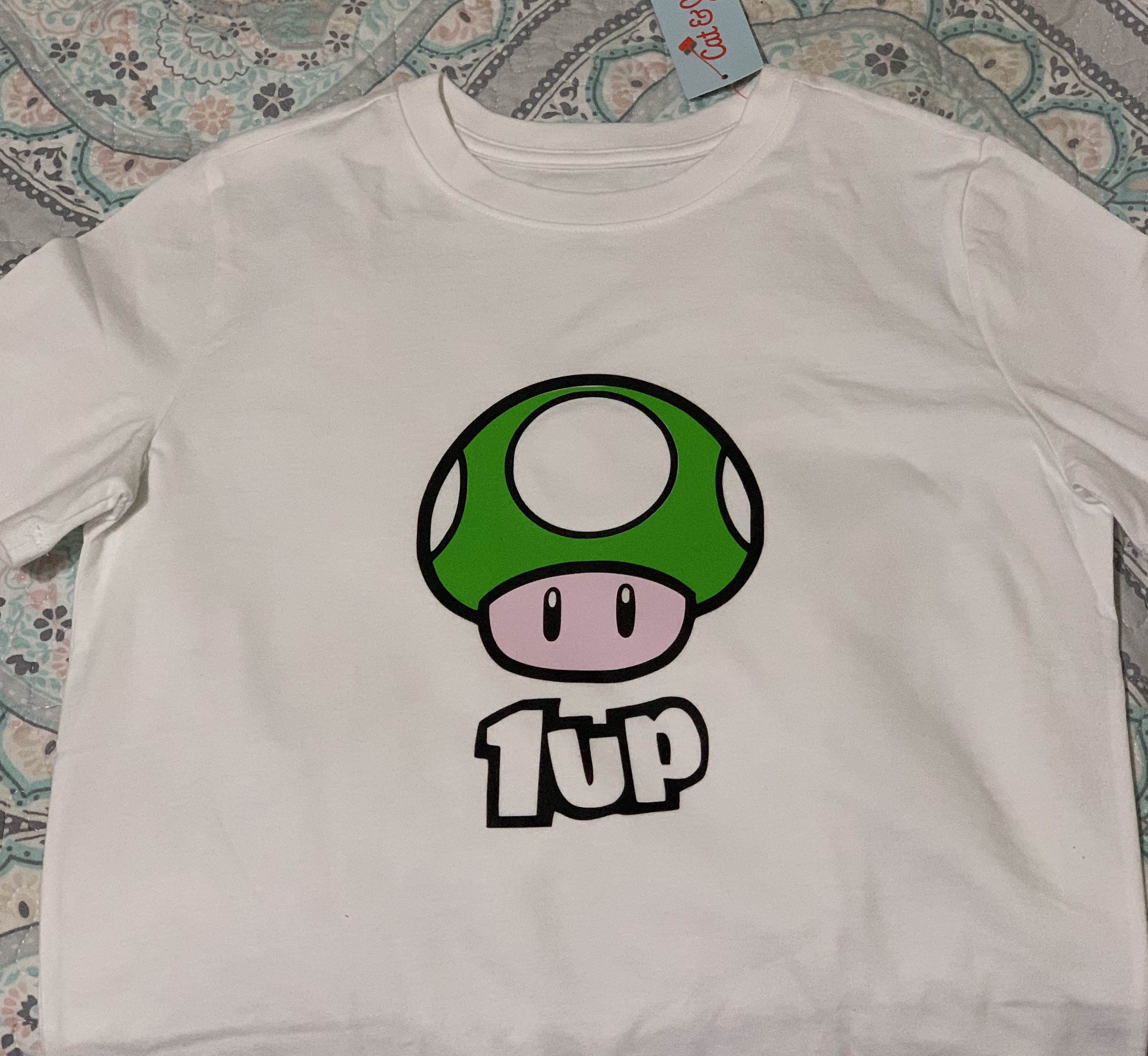 Super Mario 1up Green Mushroom Shortsleeve Unisex Tshirt Etsy Singapore